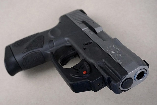 Short black gun. 